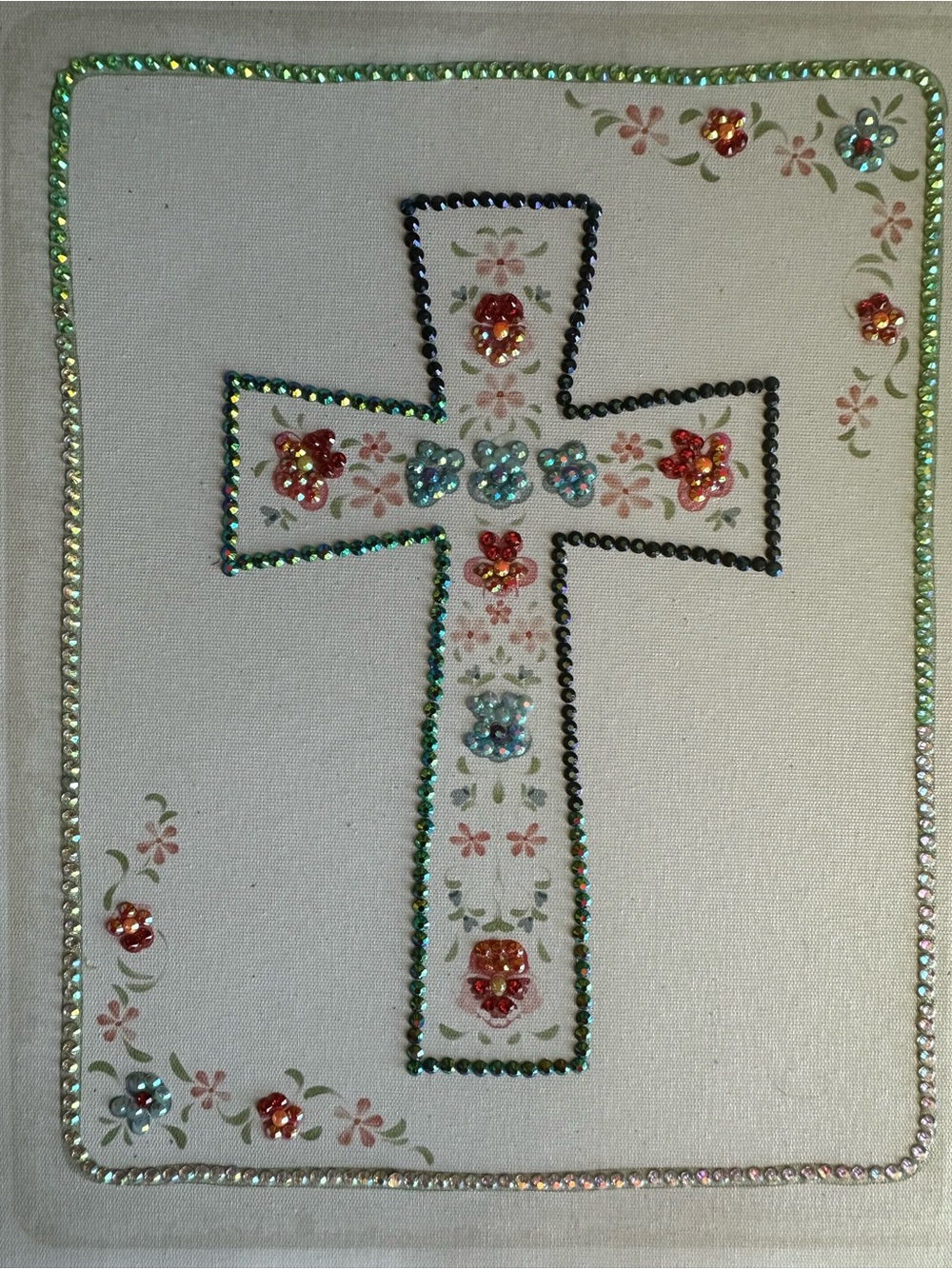 Bedazzled cross canva
